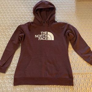 The North Face hoodie (M) - burgundy